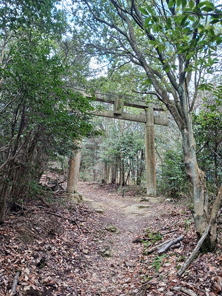 木華佐久耶比咩神社奥宮へ続く道