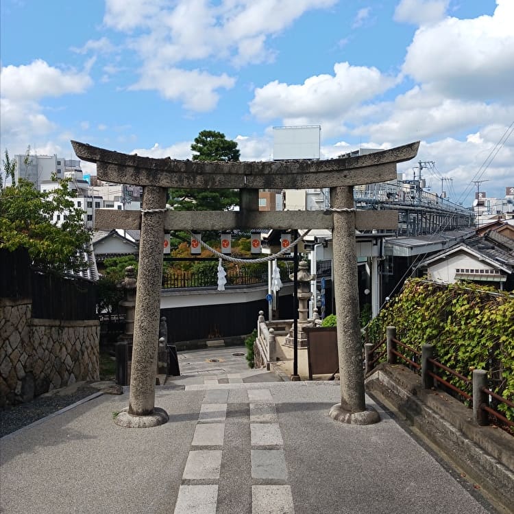 阿智神社の鳥居